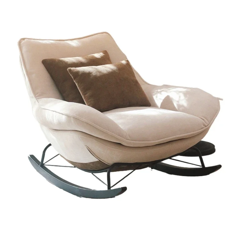 Medieval light luxury rocking chair single lazy sofa balcony recliner adult sleeping home leisure chair