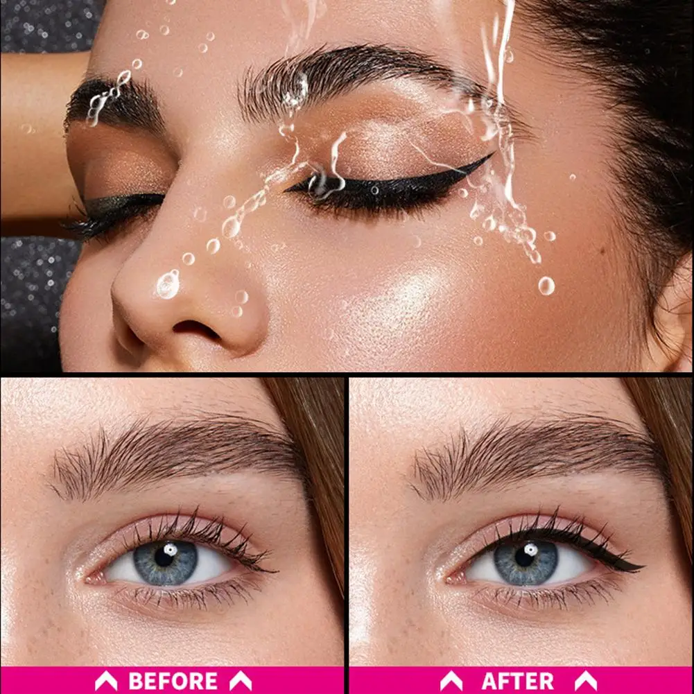 أسود السائل الوشم كحل القلم مقاوم للماء طويلة الأمد الأسود السلس مستحضرات التجميل النساء عيون التجفيف السريع ماكياج فاسق أداة Q4J8 #1