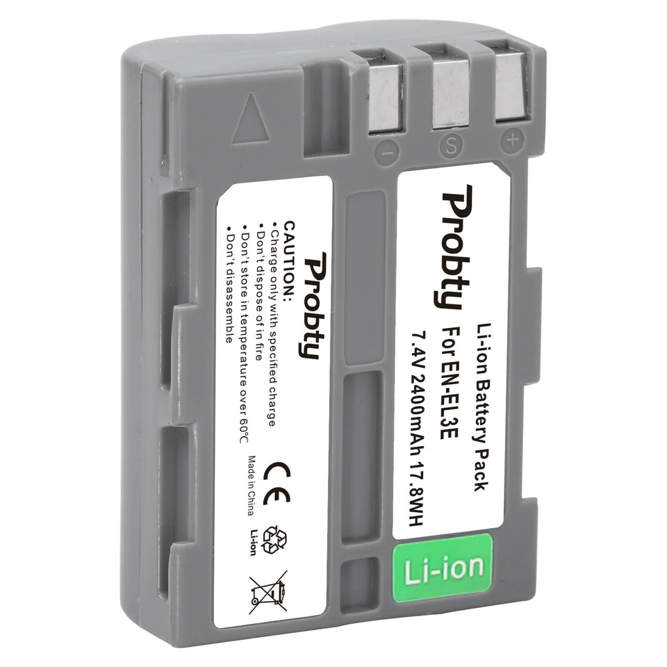 2400mAh EN-EL3e EN EL3 EL3aバッテリー / LCD充電器 ニコン D70s、D50