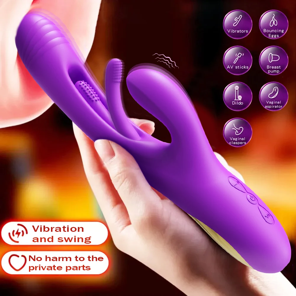 Tapping Flapping Vagina Vibrator for Women Rabbit Vibrator G-Spot Vagina Stimulator Female Masturbator Sex Toy for Women