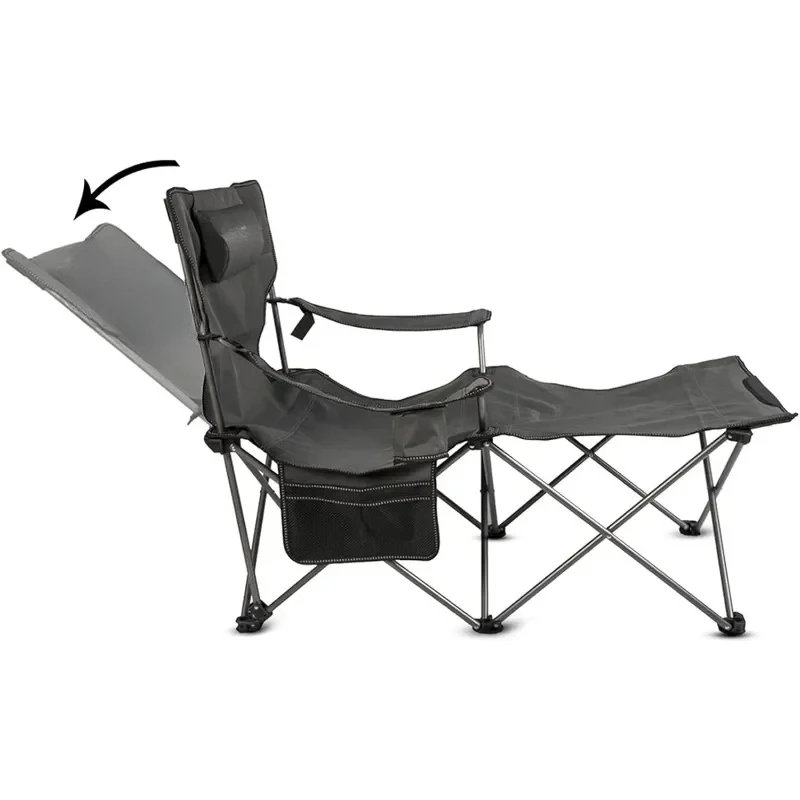 

apollo walker Folding Camping Chairs Reclining Beach Chairs for Adults Portable Sun Chairs Outdoor Lounger with Carry Bag