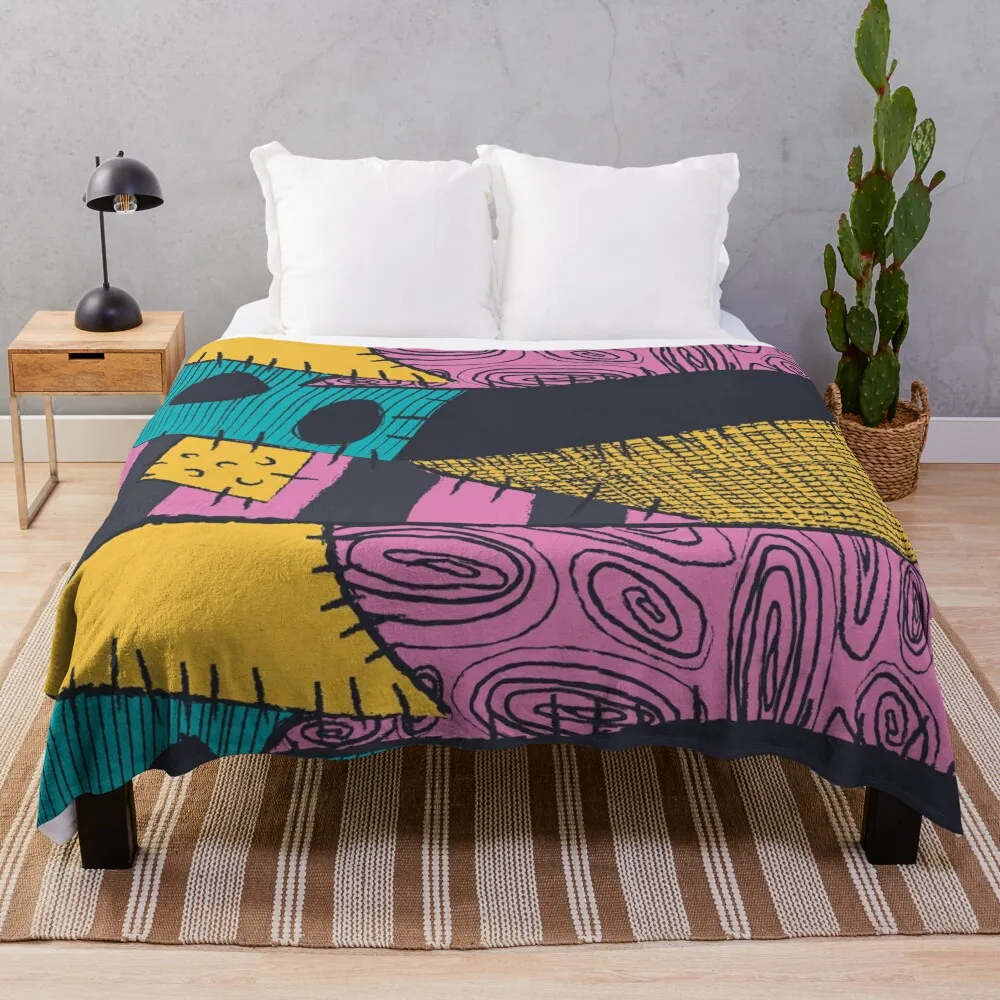 

Nightmare Sewn Pattern Throw Blanket Flannels Blankets For Bed bed plaid Luxury Designer Blankets