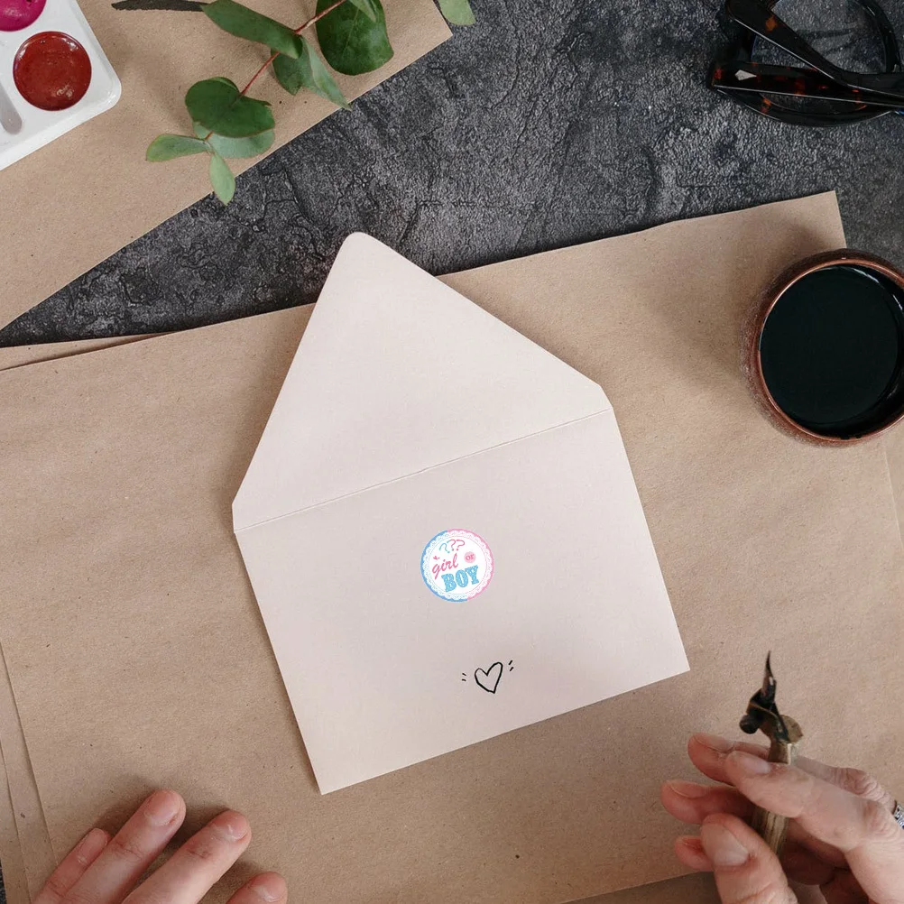 مجموعة ملصقات وحقائب تكشف عن الجنس، مواد سهلة الاستخدام على أكياس هدايا الحلوى، دش مثالي #6