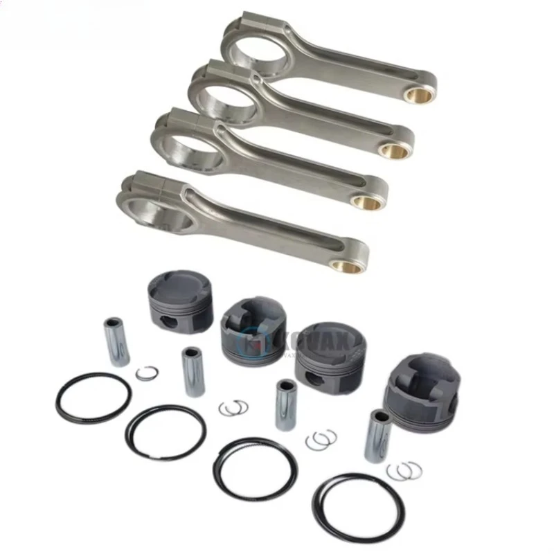 

2025 Новый высокопроизводительный комплект кованых поршневых шатунов для EA888 Gen 3 Gen 2 Gen 1, детали системы тюнингового двигателя системы экскаватора