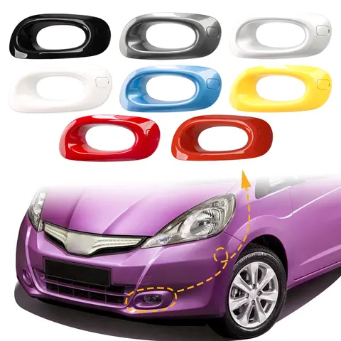 Fog Light Frame Lamp Trim Grill Cover For Honda Jazz Fit GE6 GE8 2012-2014 33956-TF0-J51 33906-TF0-J51 Car Accessories