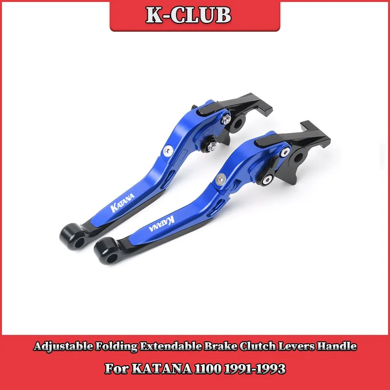 

Motorcycle Adjustable CNC Brake Clutch Levers Handle Handlebar Grips Ends For SUZUKI KATANA 1100 1991-1993