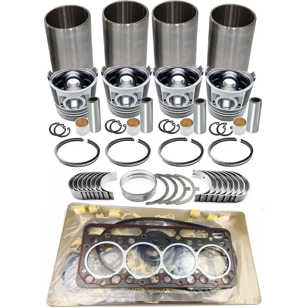 

Overhaul Rebuild Kit NO Valve for Kubota V1512 RX3600 L2050DT L235DT L1-295 L1-26 Tractor Engine Replacement Parts