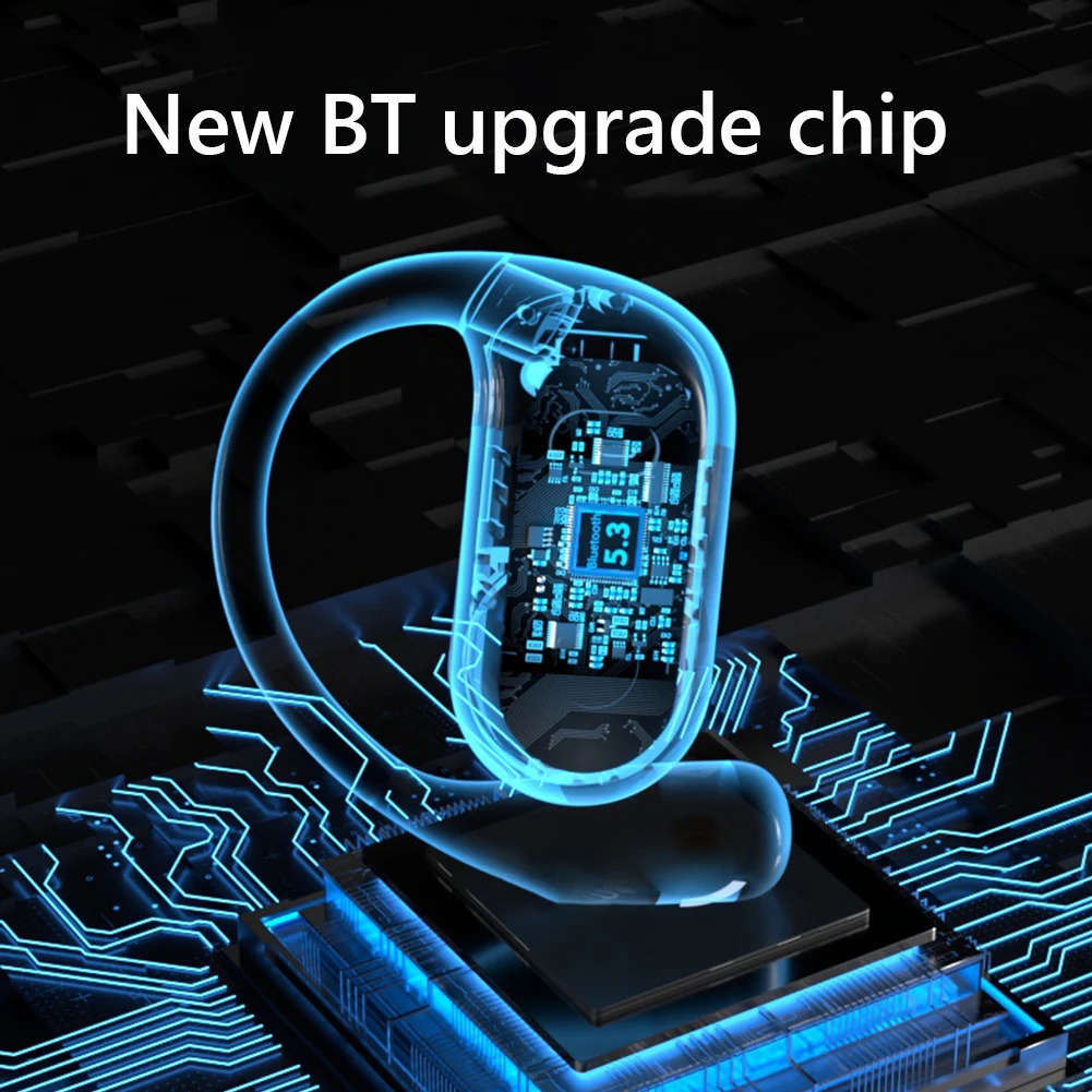 BT 5.3 Translator Headphones with Ear Hook Real-Time Translation Earphone Long-Lasting for Running Fitness Learning Accessories