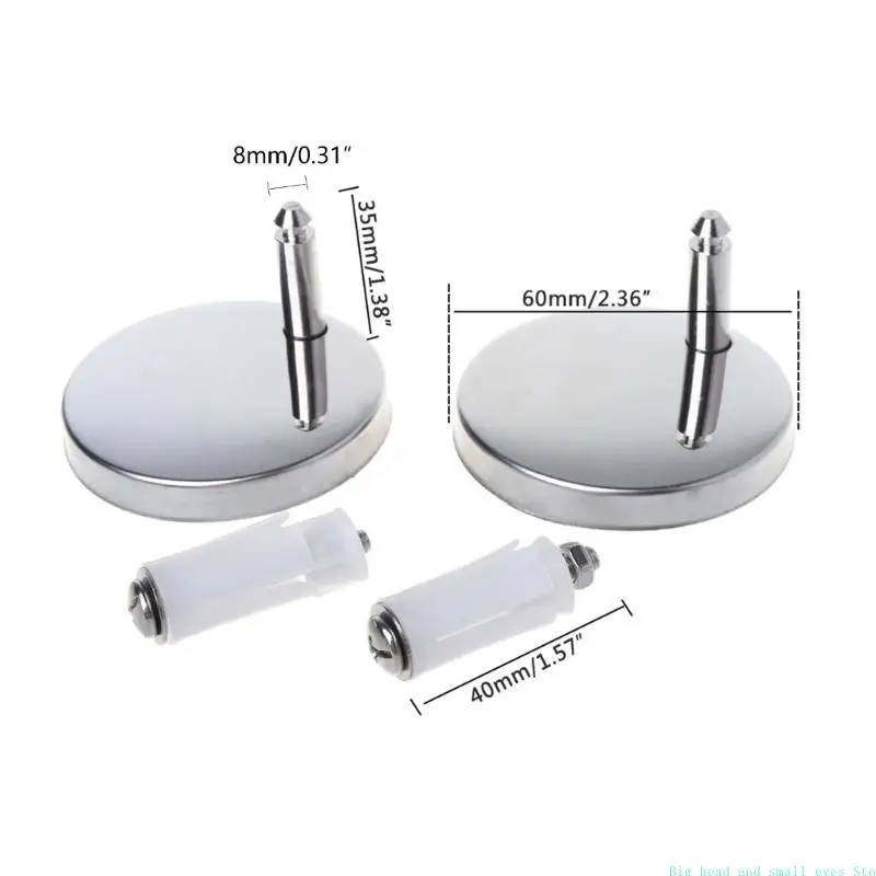 2Pcs Top Fix Wc Toi… - image