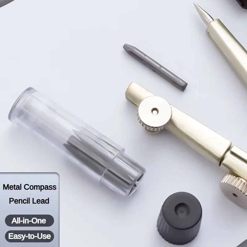 M&G Metal Compass Set Drawing Measurement Compass (HB Pencil lead included) Tool Set Student Exam