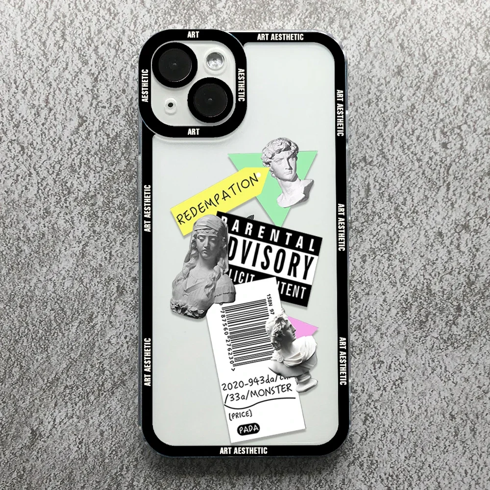 Renaissance Art Aesthetic Phone Case For Samsung Galaxy S10 S20 S21 S22 S23 S24 FE Plus Ultra Note 20 Soft Cover David