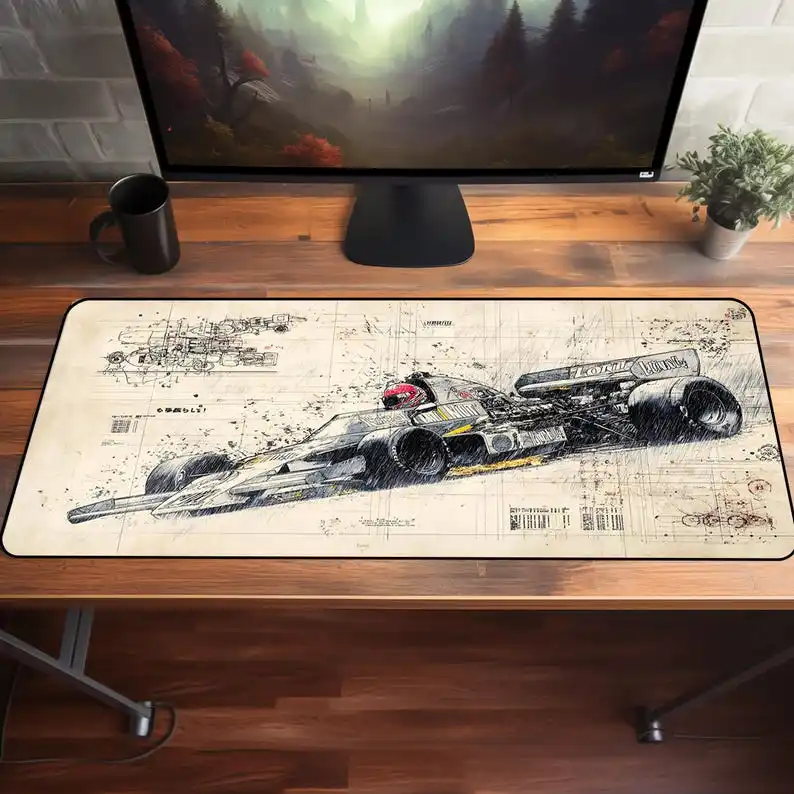 لوحة ماوس F1 Niki Lauda: حصيرة مكتب RGB Formula1 #3