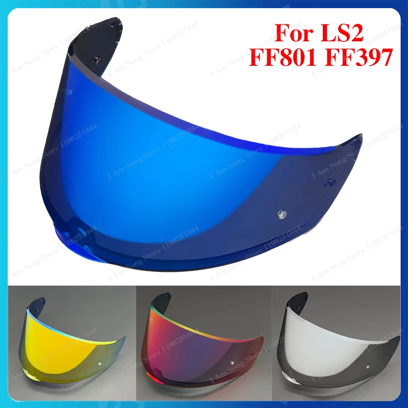 Motorcycle Helmet Lens For LS2 FF801 FF397 Anti-UV Dustproof Windproof High Transmittance Helmet Visor Replacement Helmet Visors