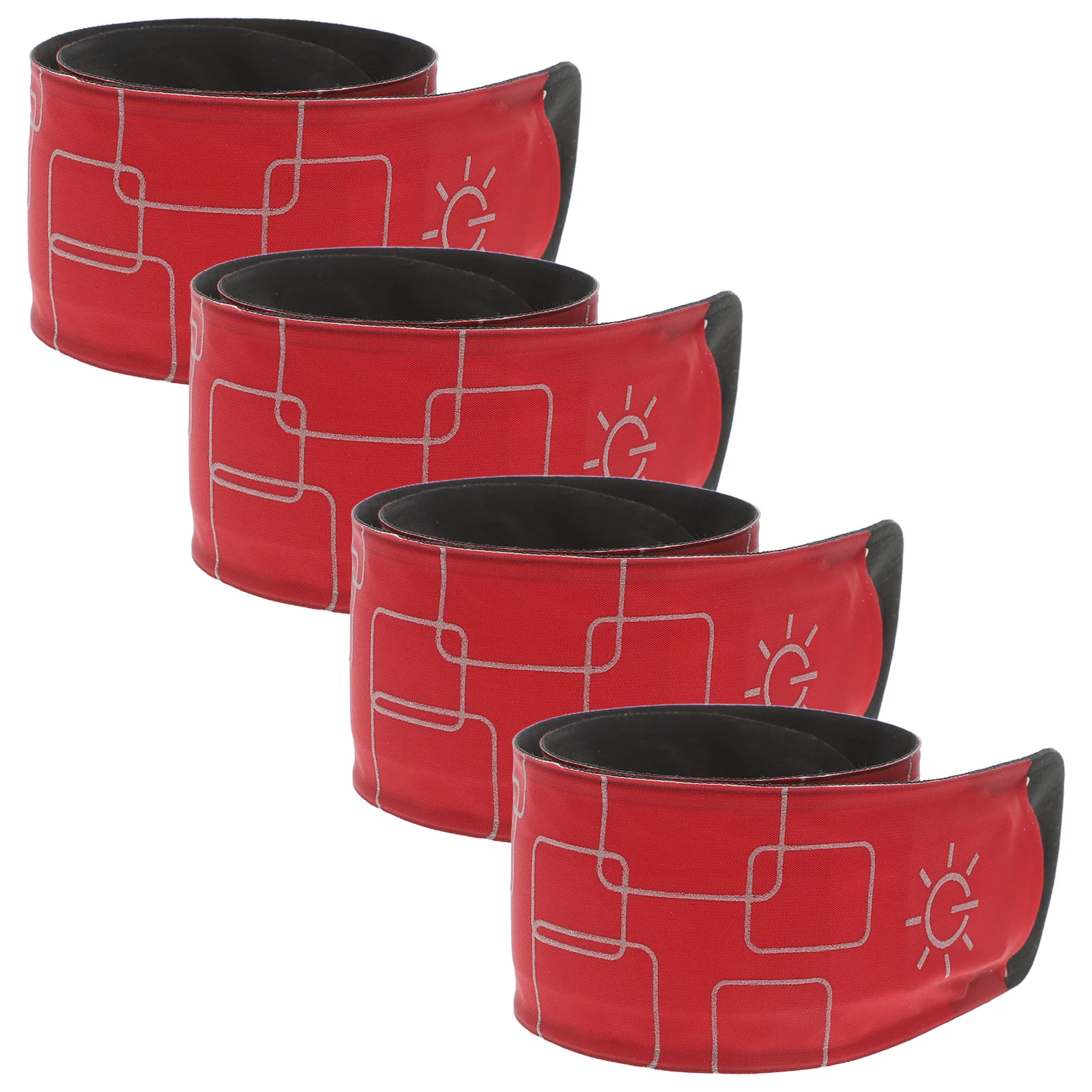 4 قطعة LED أربطة الكاحل الحصان قابل للتعديل الساق يلتف عاكسة السلامة في الهواء الطلق ليلة ركوب تشغيل الدراجات الخفيفة LED