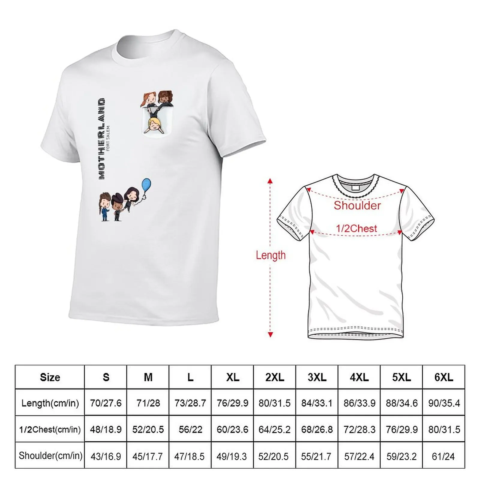 Motherland fort Salem baby version T-Shirt Casual Loose Daily Wear T-Shirt