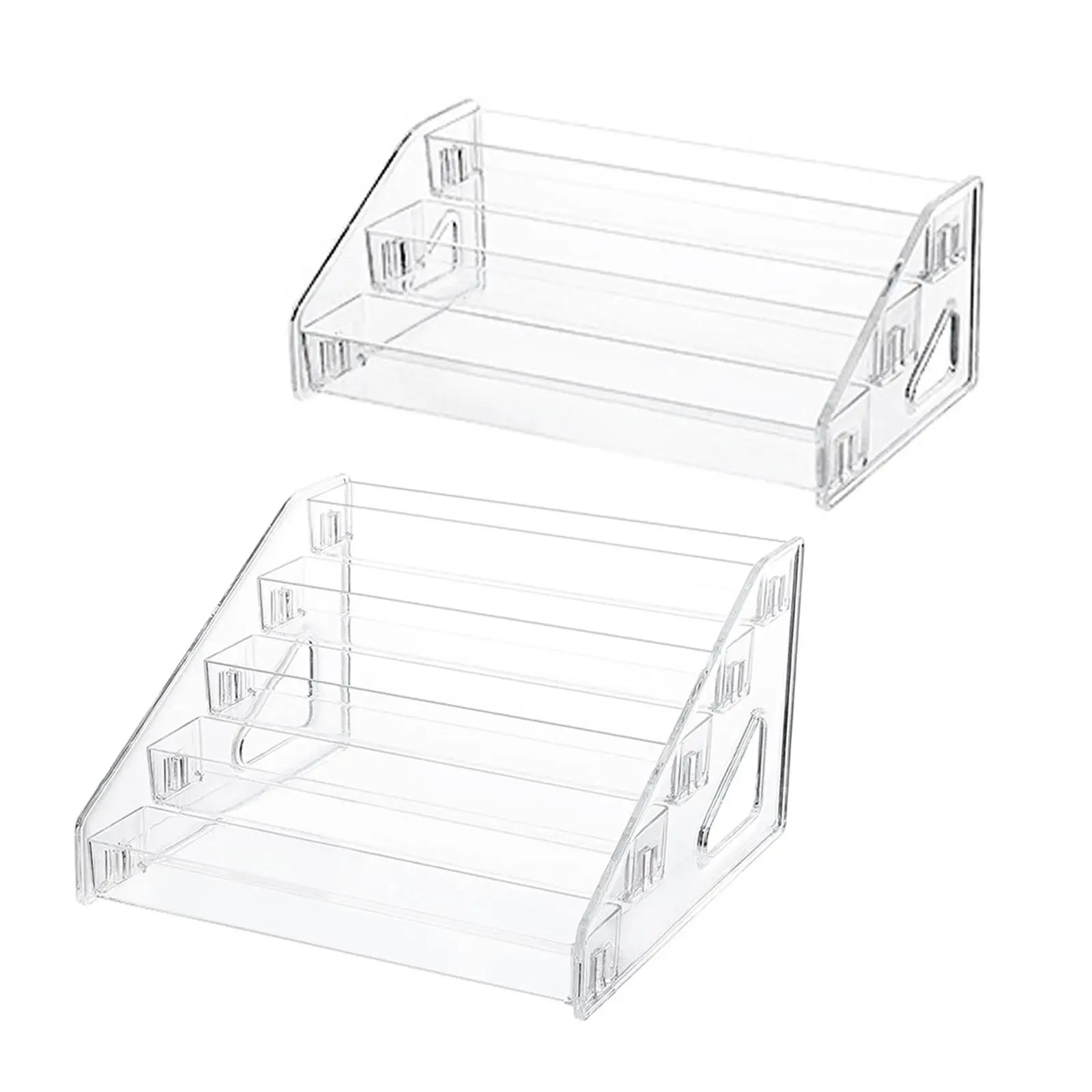 Clear Organizer Holder Eye Shadow Trays for Necklaces Lipstick Dressers