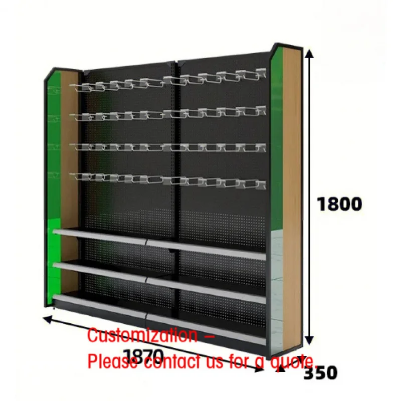 custom.Design Heavy-Duty Supermarket Shelves Grocery Retail Display Rack Gondola Shelving Shop and