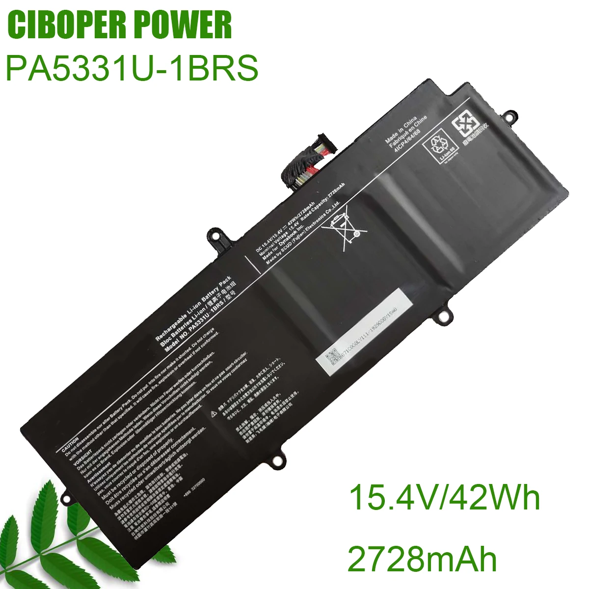 CP Laptop Battery PA5331U-1BRS 42Wh For Portege dynabook PTG TEC X30L A40-G R30-A A30-E-10N AK01B AK40B P000831100 P000818700