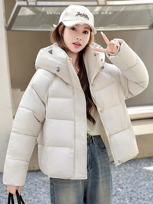 

Женское хлопковое пальто с капюшоном Thiened Cotton Jaet, осень-зима Faion, корейское пальто для хлеба, бирка Fisk Brand Commute, полиэфирное волокно