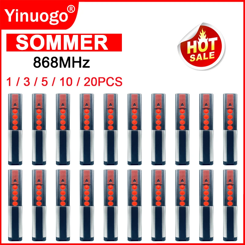 Imagem -01 - Sommer Controle Remoto Porta da Garagem Comando Sommer 4020 4025 4026 Tx038682 Tx039684 Abridor de Porta da Garagem Transmissor 868mhz sommer controle remoto porta da garagem comando sommer 4020 4025 4026 tx038682 tx039684 abridor de porta da garagem transmissor 868mhz 01