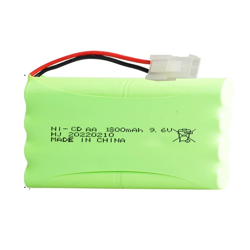 Ni-CD 9.6v 1800mah Battery For Rc toys Car Tank Train Robot Boat Gun Spare Parts AA 9.6 V Rechargeable Battery Pack Tamiya Plug