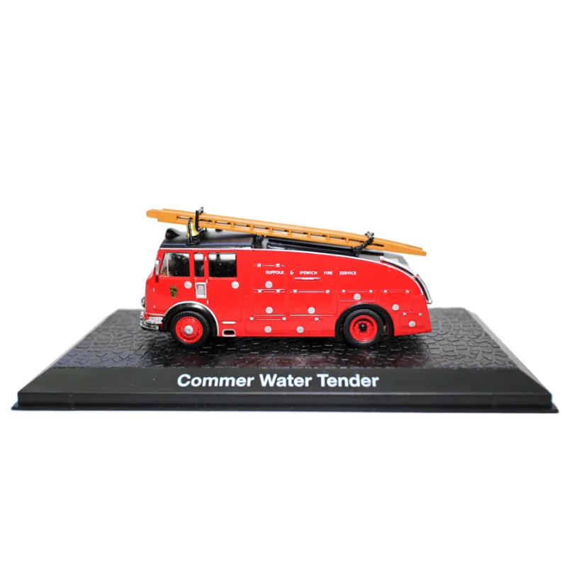 Diecast 1/72 escala motor de incêndio bomba água escada caminhão liga modelo carro brinquedo colecionável presente lembrança exibição ornamento