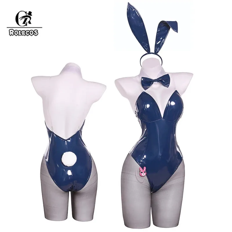 

ROLECOS Nikke Goddess of Victory Folkwang Mary Alice Soda Bunny Cosplay Costume Women Dress Halloween Outfit Full Set