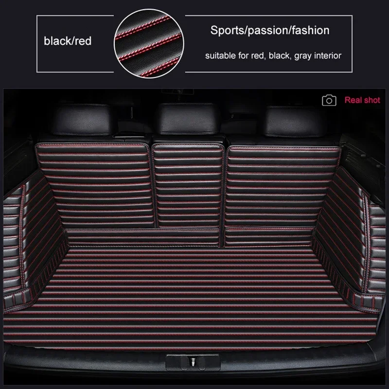 Customized Stripe 5D Full Coverage Car Trunk Mat for Bmw 2 Series F22 F44 F45 F46 G42 Car Accessories Carpet