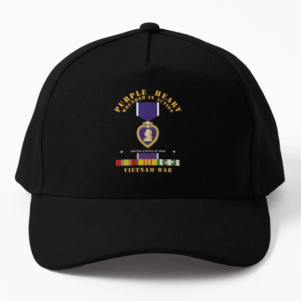 

Purple Heart - WIA w VN SVC w Purple Heart Ribbon Baseball Cap boonie hats hiking hat Women'S Beach Visor Men'S