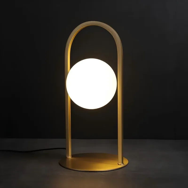 Modern Italian Nordic Style All Copper Glass Desk Lamp No Glare High Quality Simple Design for Bedside Living Room Home Decor