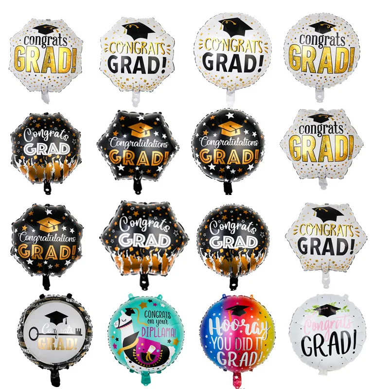 بالون التخرج ديكور حفلات التخرج 2023 تهنئة بالونات الهيليوم احباط التخرج ديكور الدراسات العليا في المدرسة