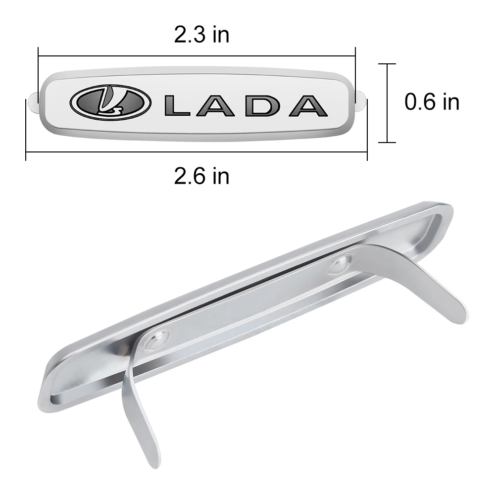 2pcs Metal Clip Seat Sticker For LADA Niva 1/32 2107 2101 Vesta Priora Diecast Kalina Samara Safarl Granta LADA Emblem Sticker