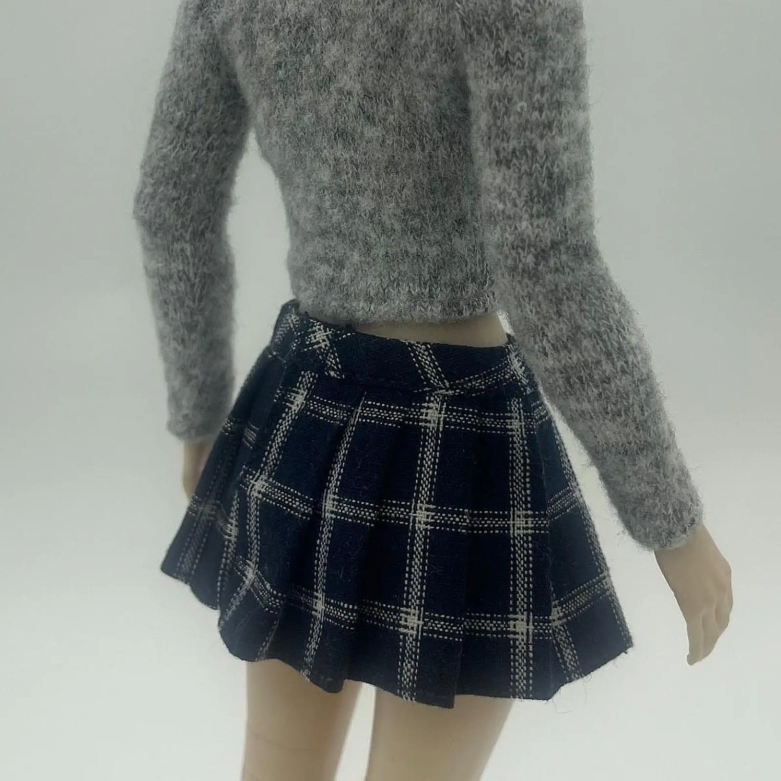 

1/6 Plaid Pleated Skirt Soft Mini Skirt for 12'' inch Female Action Figures
