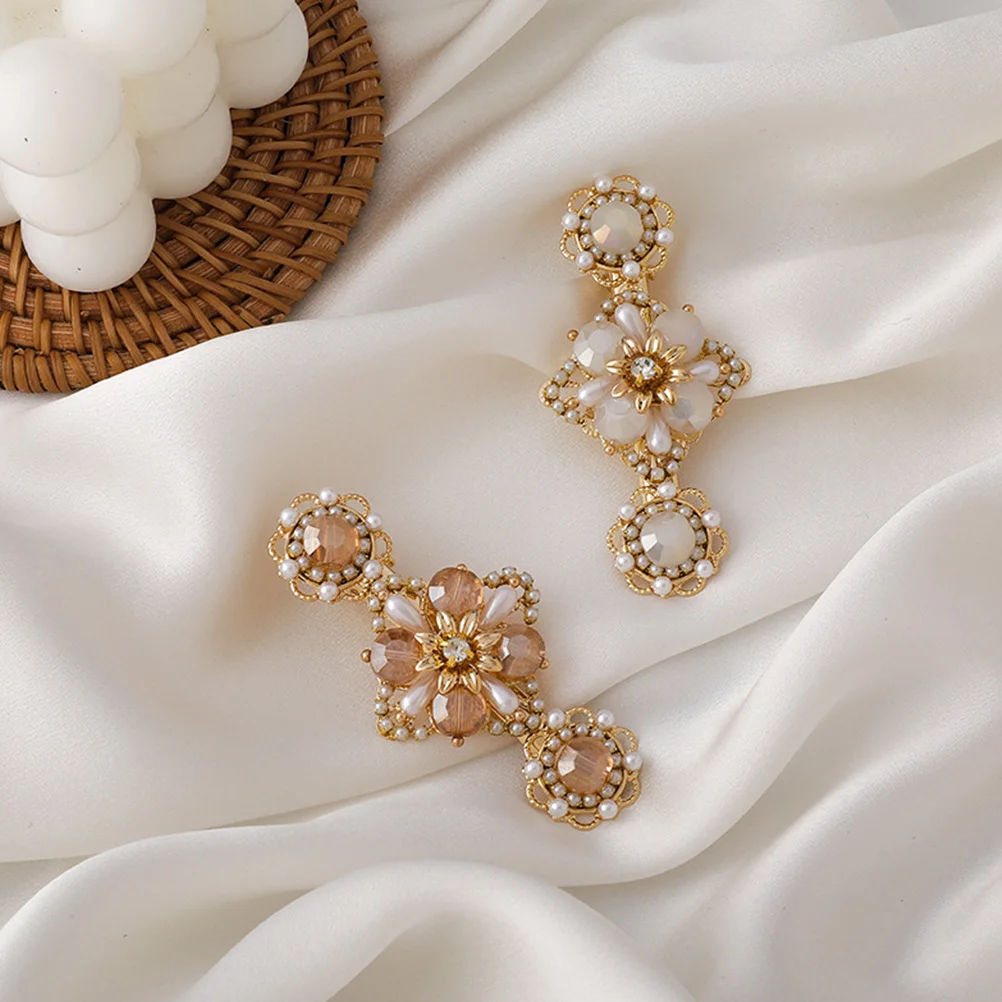 

1Pcs Pearl Flower Hair Clip Crystal Hairpin Lightweight Sturdy Hair Barrettes Suitable for All Hairstyles Birthday Gift Stylish