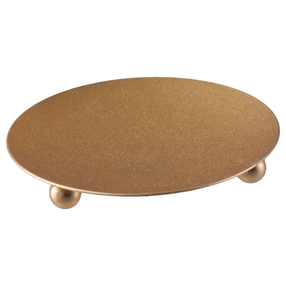 4 قطع من حوامل الشموع الذهبية الذهبية لشموع عمود معدنية أنيقة من الحديد حامل شموع معدني صغير للحفلات #4