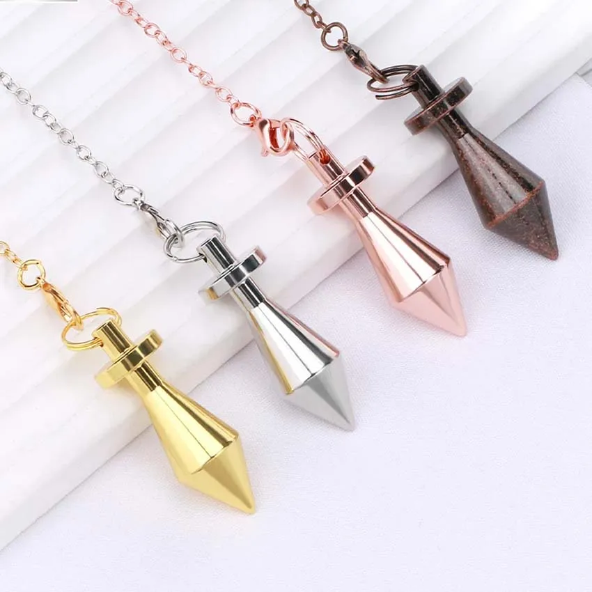 Copper Metal Shuttle Pendulums For Dowsing Divination Energy Meditation Scrying Witchcraft Pendulums Tool Spiritual Pendulos