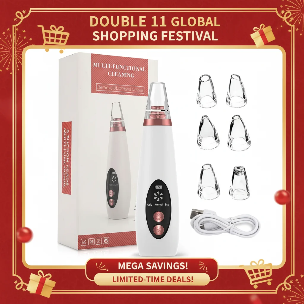 페이셜 블랙헤드 리무버 3가지 흡입 모드 진공 모공 클렌징 뷰티 머신 USB 충전식 코 여드름 제거 도구