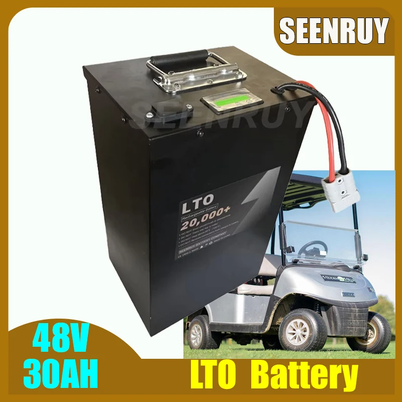 

LTO 48V 30AH 22S Lithium Titanate Battery Anderson Bluetooth with BMS 30A 50A 80A 100A For Golf Cart Food Truck Forklift Yacht