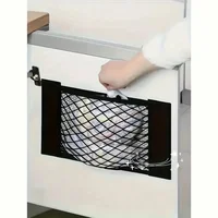 Sacs de rangement muraux pour porte d'armoire de cuisine, sac poubelle en maille, sacs de courses en plastique, distributeur d'articles divers, sac de rangement de coffre de voiture en filet 3