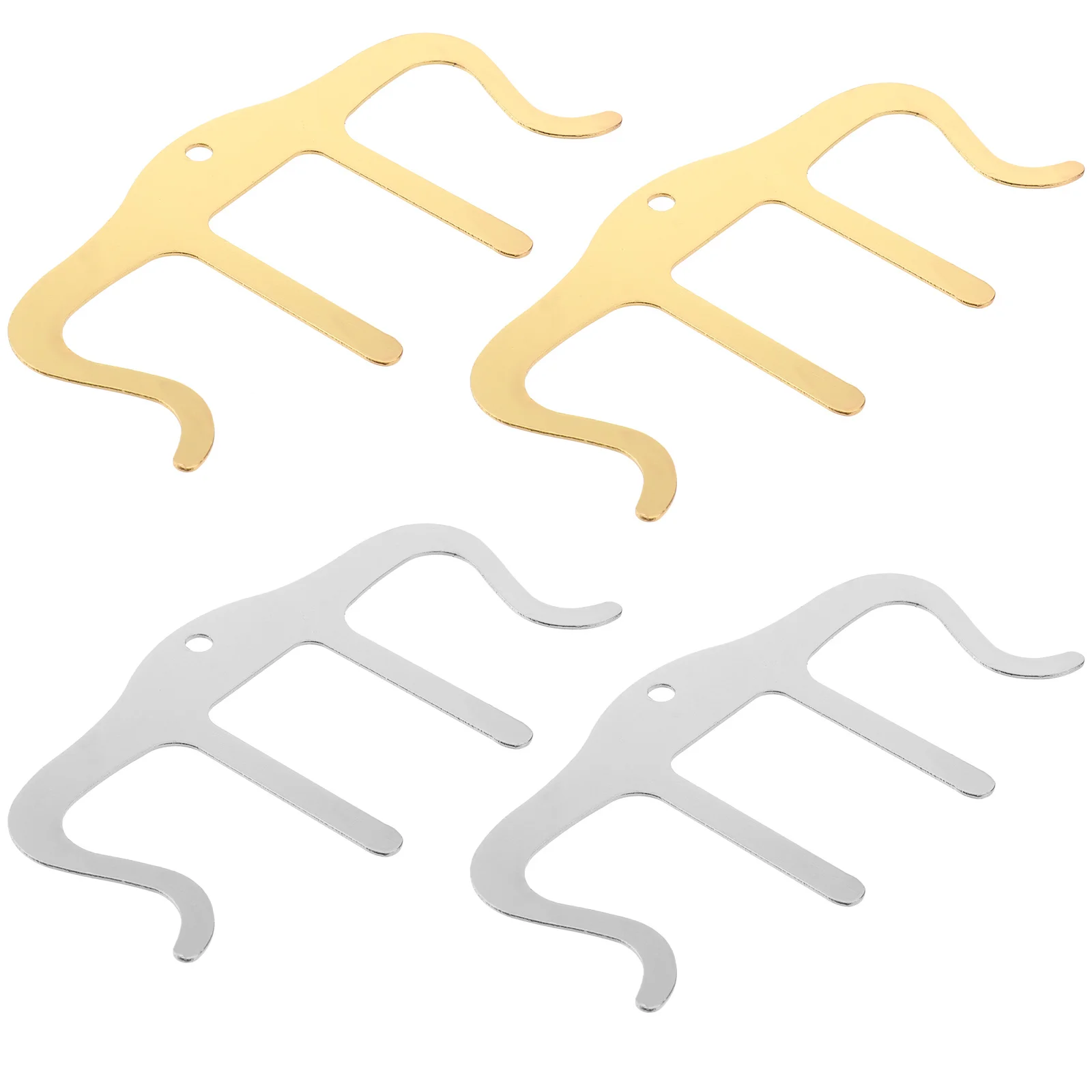 

4Pcs Alloy Music Book Clip Suitable Reading Material Windy Environment Homework Sermons Notes