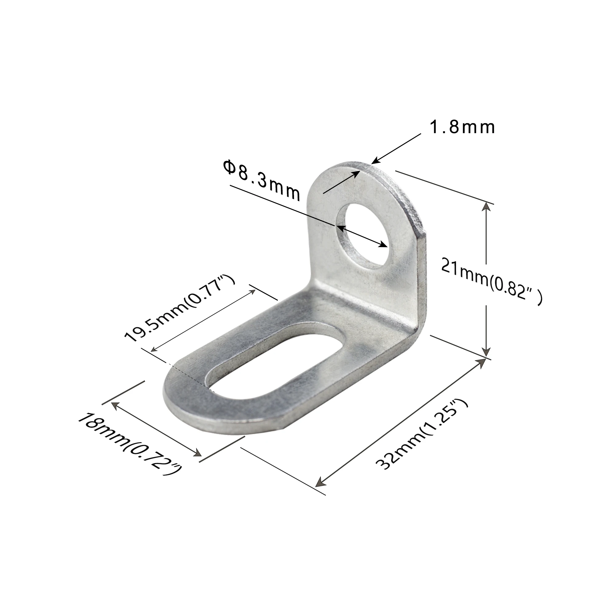 10 PCS Lot Corner Bracket Adjustable, Iron Metal L Shape Right Angel Brace for Shelf Support, Board Connect Etc