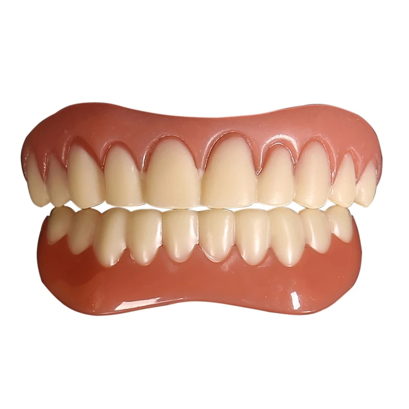 False Teeth Silicone Upper Lower Veneers Perfect Laugh Veneers Dentures Paste Fake Teeth Braces Dropship