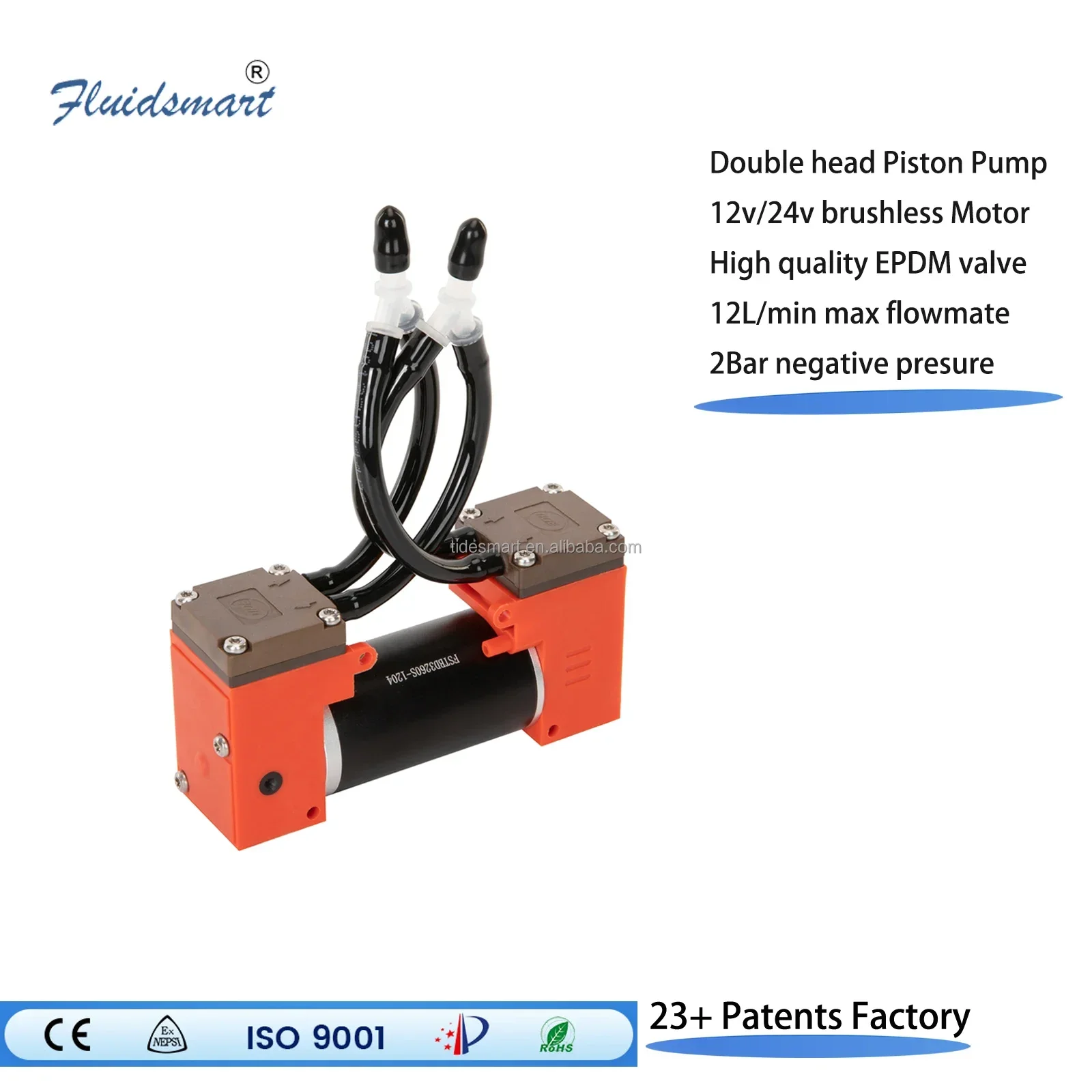 2026MYT ARP4DB12P Brushless Motor Dc Vacuum Pump Silent Oil Free Mini Air Pump 12v In Parallel Compressor Piston Pump