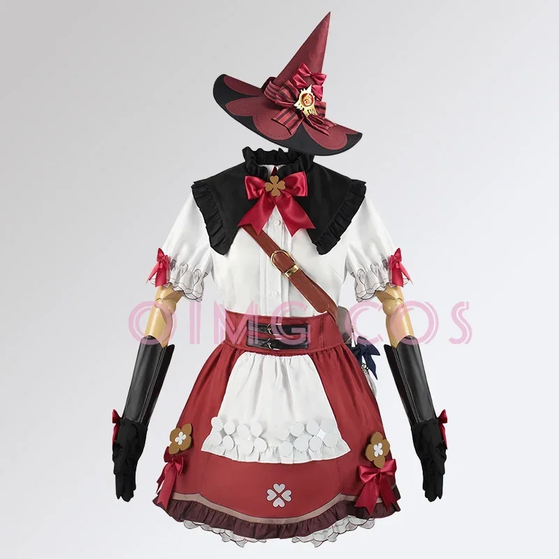 Genshin Impact Klee Blossoming Starlight Character Outfits Cosplay Costume Uniform Fabric Wig Anime Halloween Costumes for Game