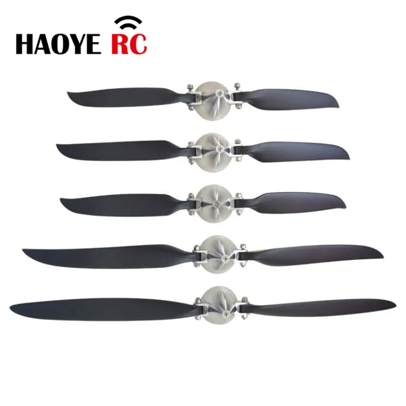 Haoye 1 Set New Alu Electric Model Glider Flying Folding Propeller Assembly Paddle Diameter 6-13.5 Inch For RC Airplane Accessor