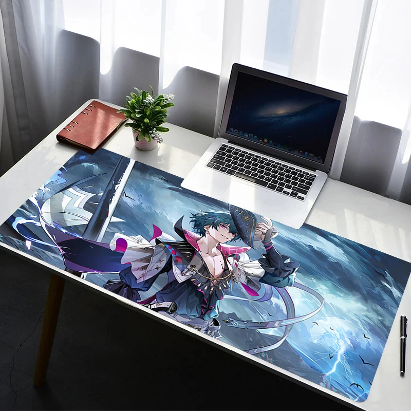 

Mouse Pad Laptop Rubber Extended Desktop Mat Computer Gamer HD Mousepad PC Gaming Accessories Wuthering Waves Brant Keyboard Pad