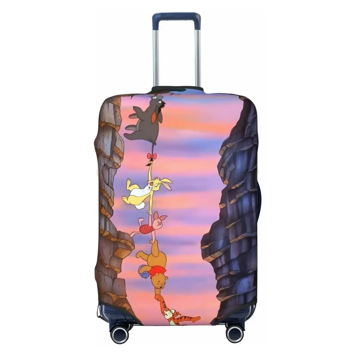 

Custom Winnie The Pooh Cute Anime Luggage Cover Elastic Anime Travel Suitcase Protective Covers Suit For 18-32 inch