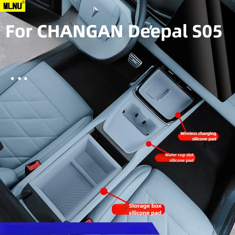 

For CHANGAN Deepal S05 Accessories 2026/2025 Storage Slot Silicone Mat Non-Slip-Protects Dashboard Increases Storage 2024