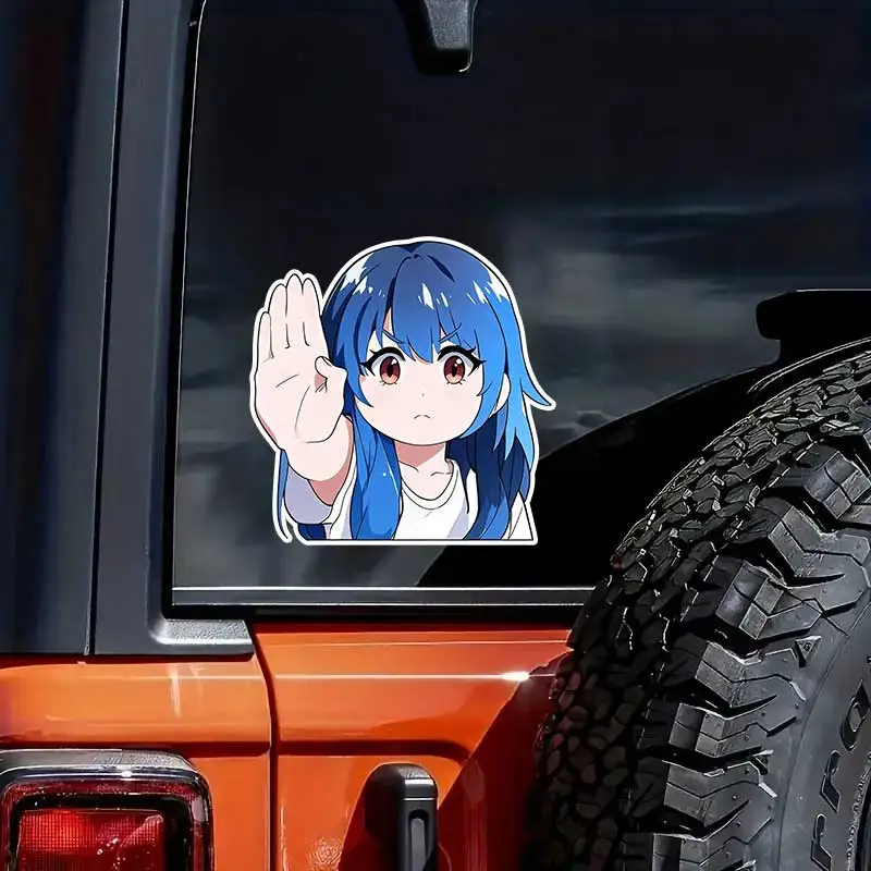 

Cute Girl Car Sticker Vinyl Decal Waterproof Rear Window Motorcycle Camper Bumper Truck Laptop Decoration SH1017