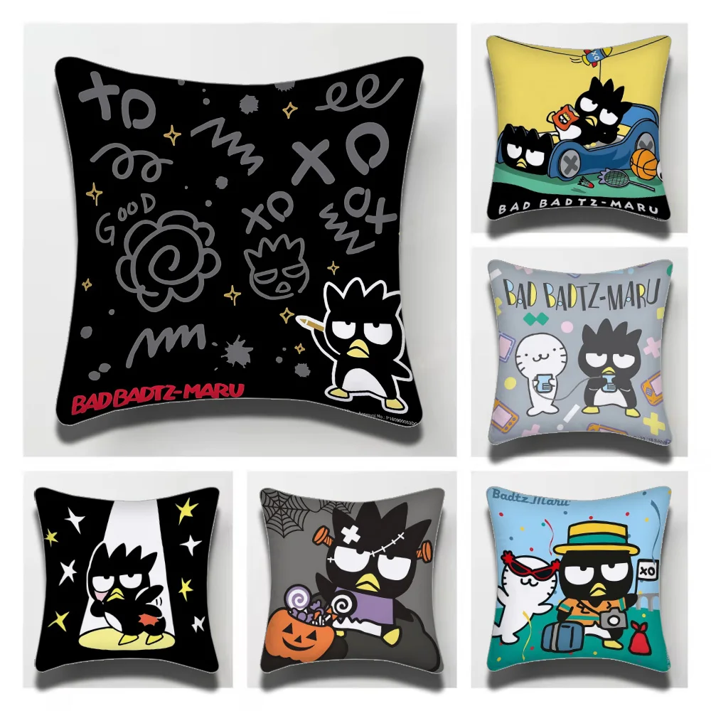 Sanrio BadBadtz-maru Anime  Personalized Pillow Cover Kids Bedroom Wild Party Decor Pillowcase kid Birthday shower Gift